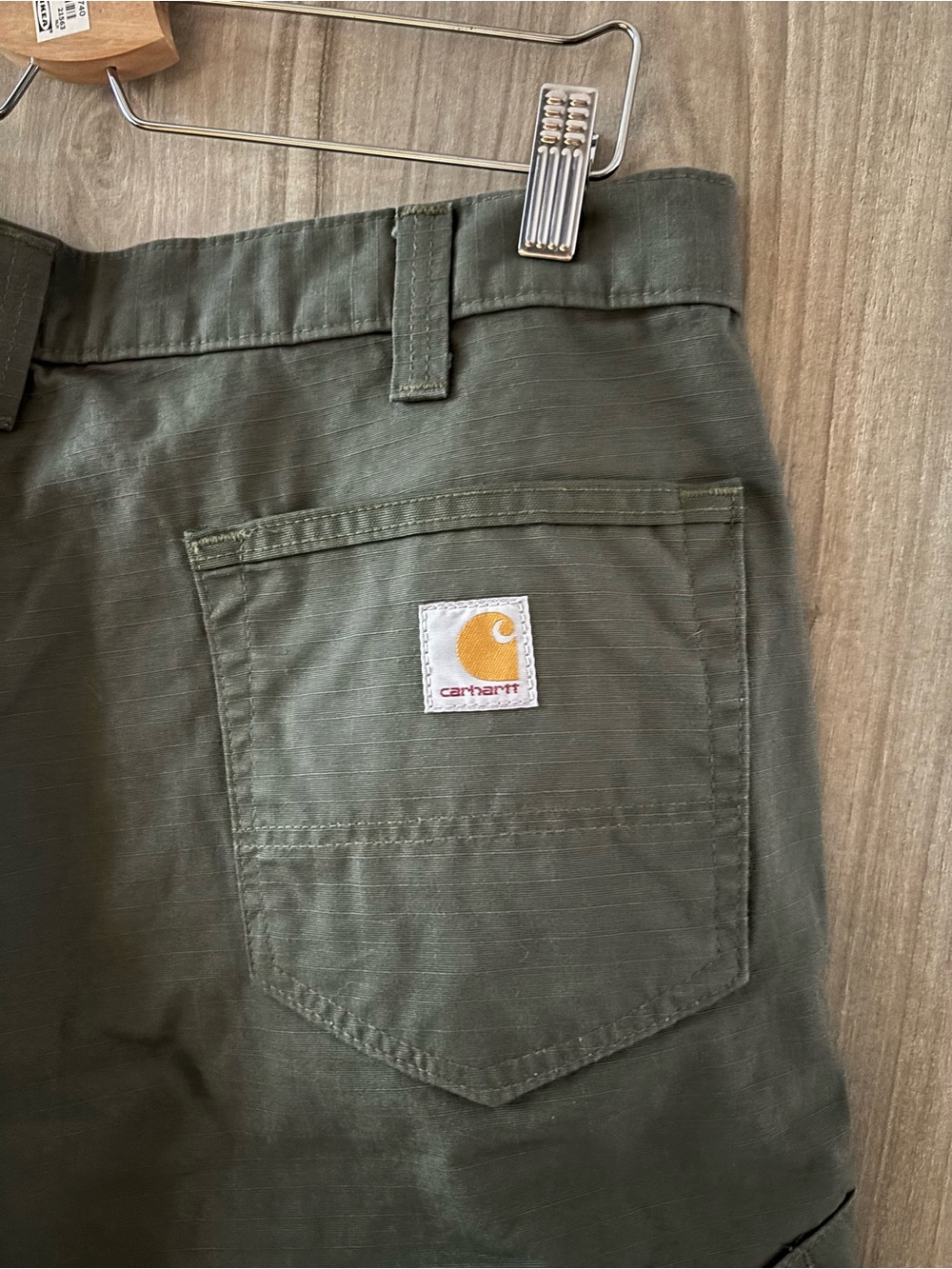 Carhartt B357 MOS Men’s 36 Moss Green Ripstop Cargo Work Shorts Gorpcore - Picture 6 of 10
